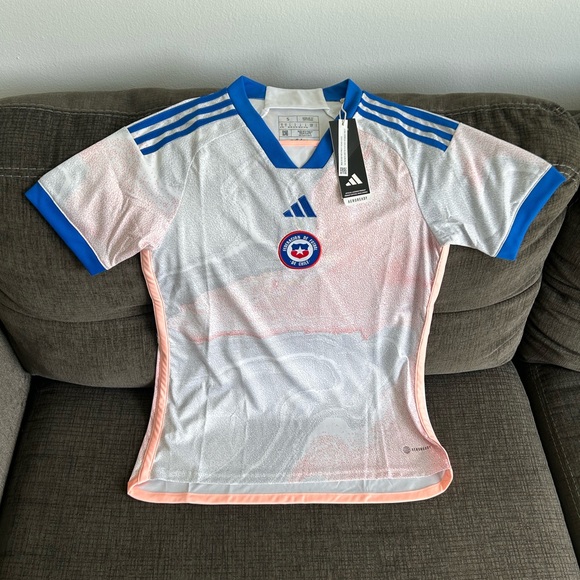 adidas Tops - Adidas Authentic Chile National Team IA2521 Futbol Soccer Jersey Women’s Sz: S